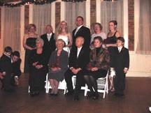 Stephanie and Devin with their families